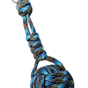 Monkey Fist Keychain: Handmade Paracord (Steel or Marble Core)
