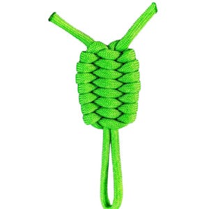 Paracord Trilobite Keychain - Handmade Zipper Pull with Custom Loop Size