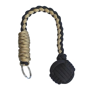 The Rattler Keychain: Custom Monkey Fist with Steel Ball Core