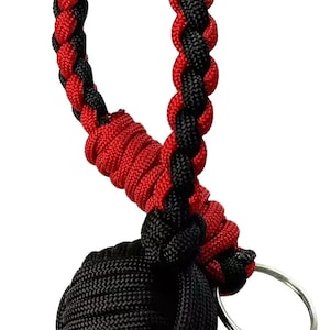 Rattler Monkey Fist Keychain - Steel Ball Core