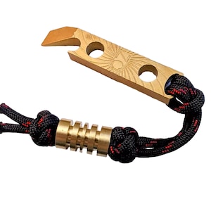 Brass Bead Lanyard: Handmade Diamond Knot Style (Custom Loop Length)