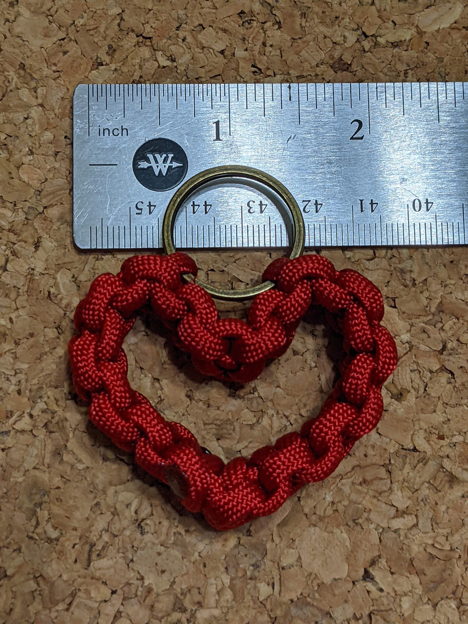 Red Heart Keychain Lanyard made from 550 Paracord Etsy