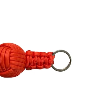Custom Monkeys Fist Paracord Keychain - Short Length - Cobra Stitch Design