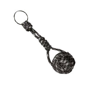 Paracord Keychain: Monkey Fist Snake Knot - Custom Colors, Steel or Marble Core