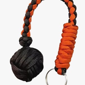 The Rattler Keychain: Edgy Monkey Fist Design - Durable Paracord