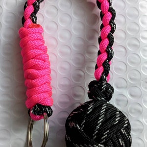 Necklace Monkey's Fist Paracord Lanyard with Breakaway Clasp Customiza –  Adored Paracord