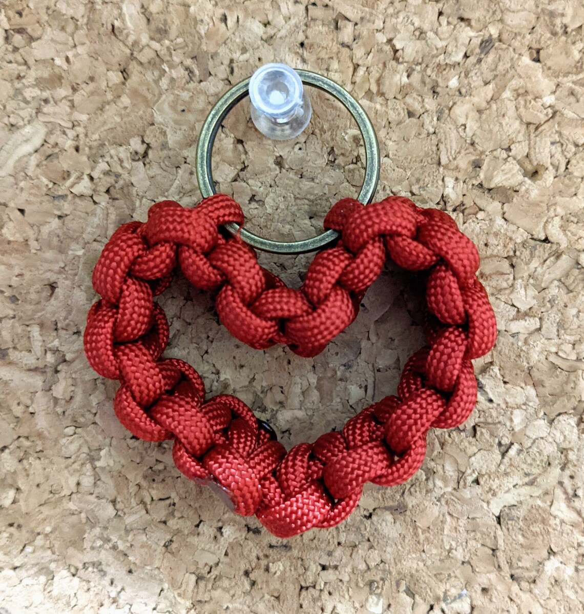 Red Heart Keychain Lanyard made from 550 Paracord Etsy