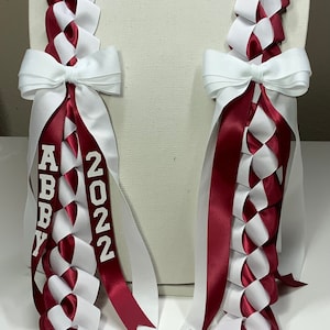 Classic Graduation Lei Featuring Two Decorative Bows