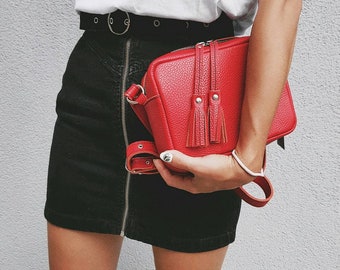 Leather crossbody/shoulder personalized bag