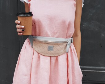 Personalized leather fanny pack/belt/hip/ bag