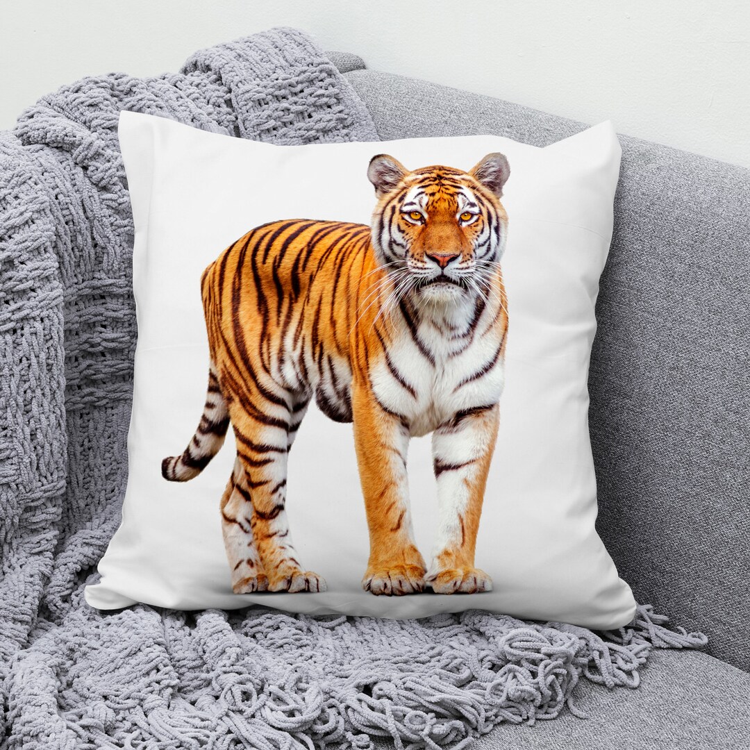 Tiger Cushion Cover Animal Pillow Cover Home Decor Throw Etsy