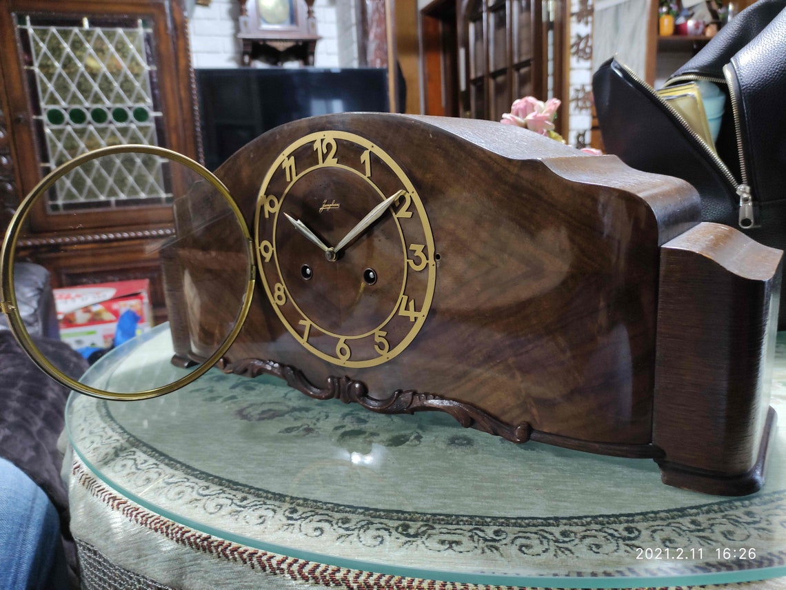 Junghans vintage mantel clock Etsy