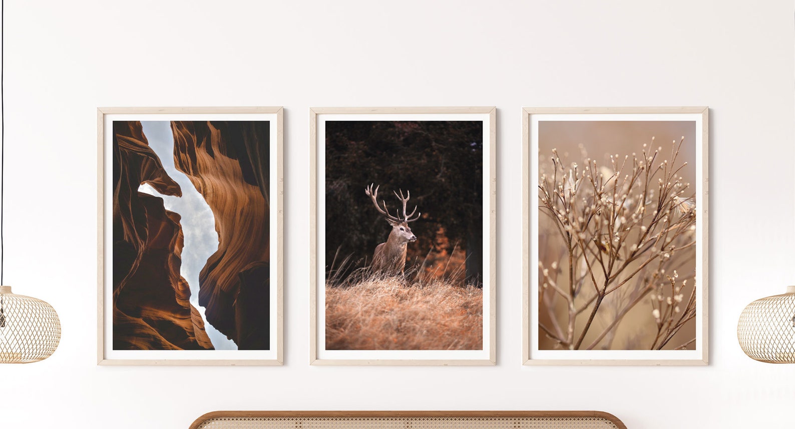 Sepia Nature Poster Digital Set Wall Art Decor Etsy