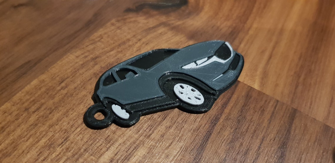 Custom Car Keychain Keyring 3D Printed Gift for Him Etsy