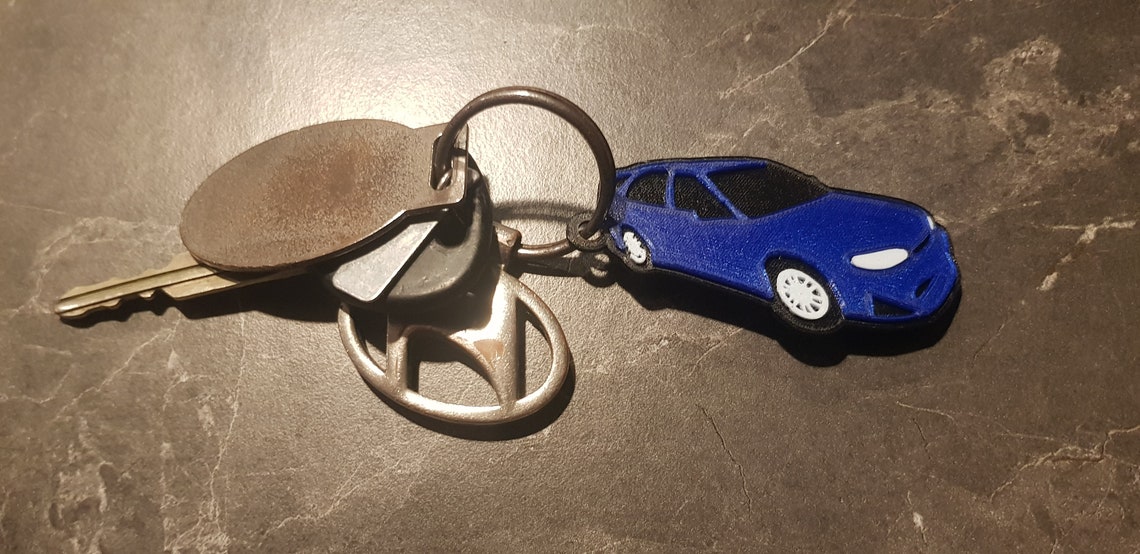 Custom Car Keychain Keyring 3D Printed Gift for Him Etsy