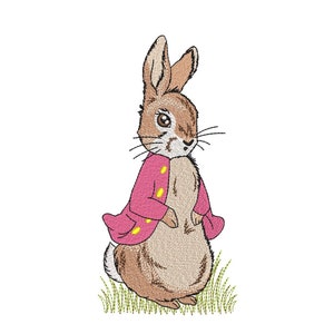 Easter Bunny Embroidery Design, 3 sizes, Instant Download