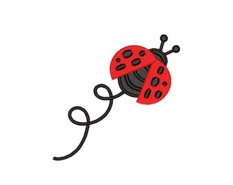 Ladybug embroidery design