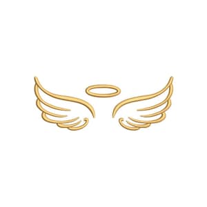 Angel Wings Embroidery Design, 6 Sizes, Instant Download - Etsy