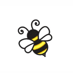 Bee embroidery design