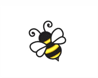 Bee embroidery design
