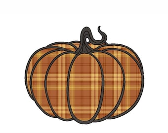Pumpkin Applique embroidery design