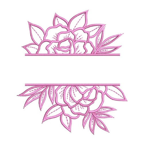 Rose Flower Embroidery Design Machine Embroidery File Etsy UK