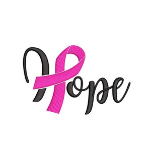 Hope embroidery design, 4 sizes, Instant download