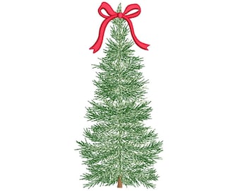 Julgransbroderidesign, Coquette Row broderimaskinfil, 3 storlekar, direktnedladdning