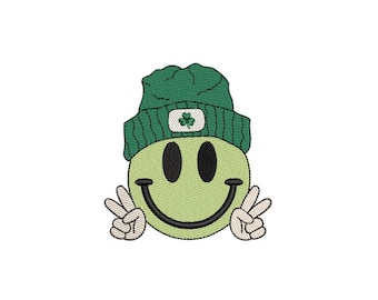 Lucky Happy St. Patricks Day Embroidery Design, 3 sizes, Instant Dowload