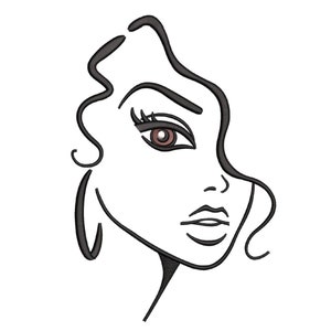 Woman embroidery design
