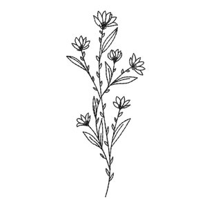 Flower embroidery design