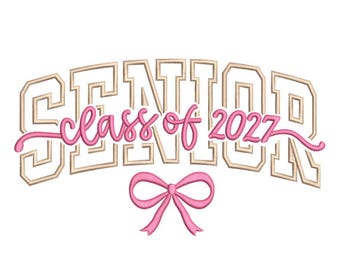 Senior 2027 Class off Graduation embroidery design, 4 sizes, Instant download