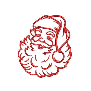 Merry Christmas Santa Retro Winter Season Xmas Embroidery Design for Janome for Brother Embroidery Machine