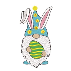Easter gnome embroidery design