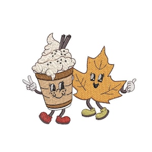 Tis The Season Fall Embroidery Design, Machine Embroidery Design, 2 sizes