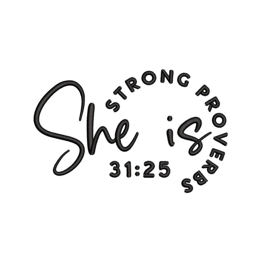 Proverb Embroidery Design, 4 Sizes, Instant Download - Etsy