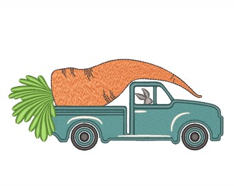 Ostern LKW Stickerei Design