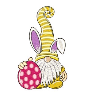 Easter gnome embroidery design