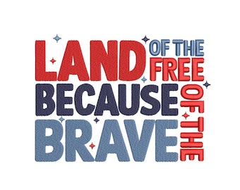 Patriotic 4th of July USA Independence Day Embroidery Design for Janome for Brother Embroidery Machine