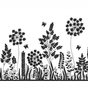Meadow embroidery design