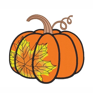 Pumpkin embroidery design