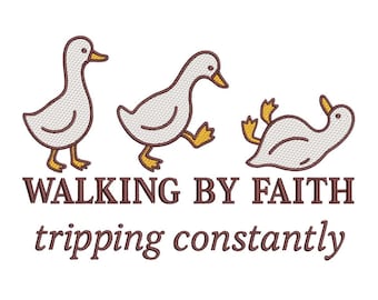 Duck Goose Farm Bird Machine Embroidery Design for Janome for Brother Embroidery Machine