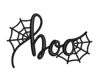 Halloween Boo Embroidery Design