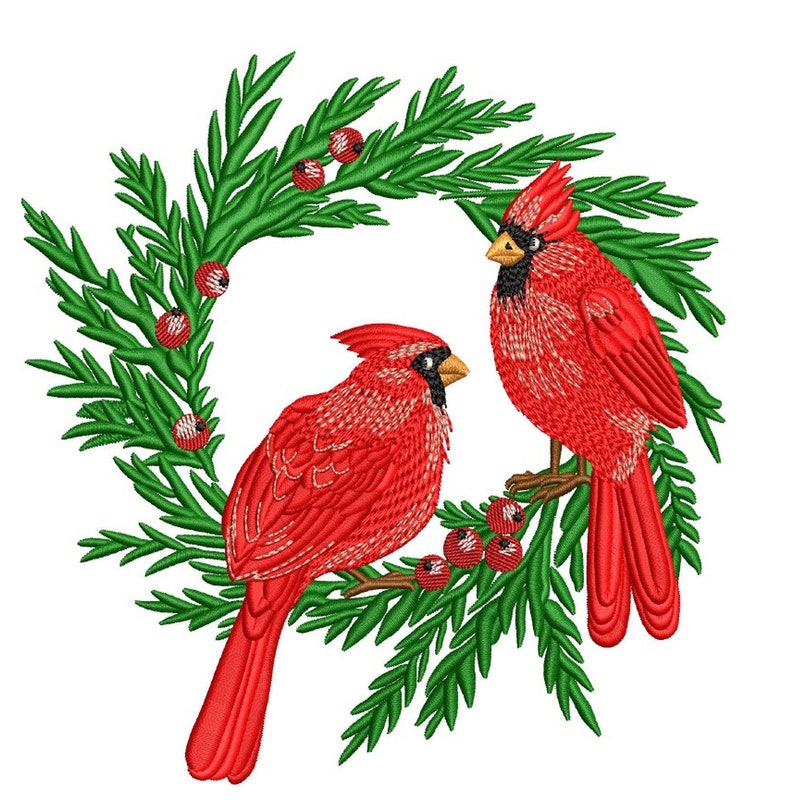 Cardinal Embroidery - Etsy