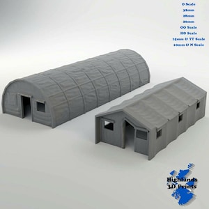Command Tents Building Terrain Tabletop Gaming 3D Print 28/20/15/10