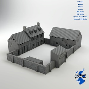 Normandy Farmstead 3D Print: WW2 Terrain, Tabletop Gaming, Railway Terrain (32/28/20/15/10mm)