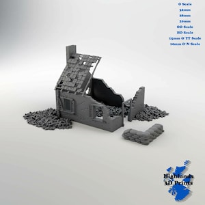 Strongpoint 3D Print: WW2 Terrain, Tabletop Gaming, Railway Terrain (32/28/20/15/10mm)