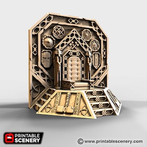 Trono enano Terreno de dispersión Juegos de mesa DnD Impresión 3D 32/28/20/15/10 mm