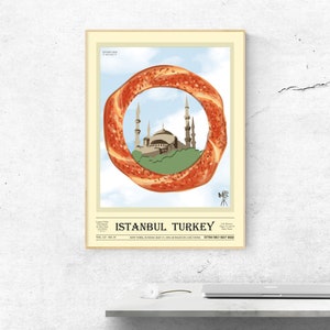 Istanbul Wall Art, Turkey Wall Art, Istanbul print, Istanbul Turkey print, travel poster, Sultan Ahmed Mosque, Istanbul Wall Art