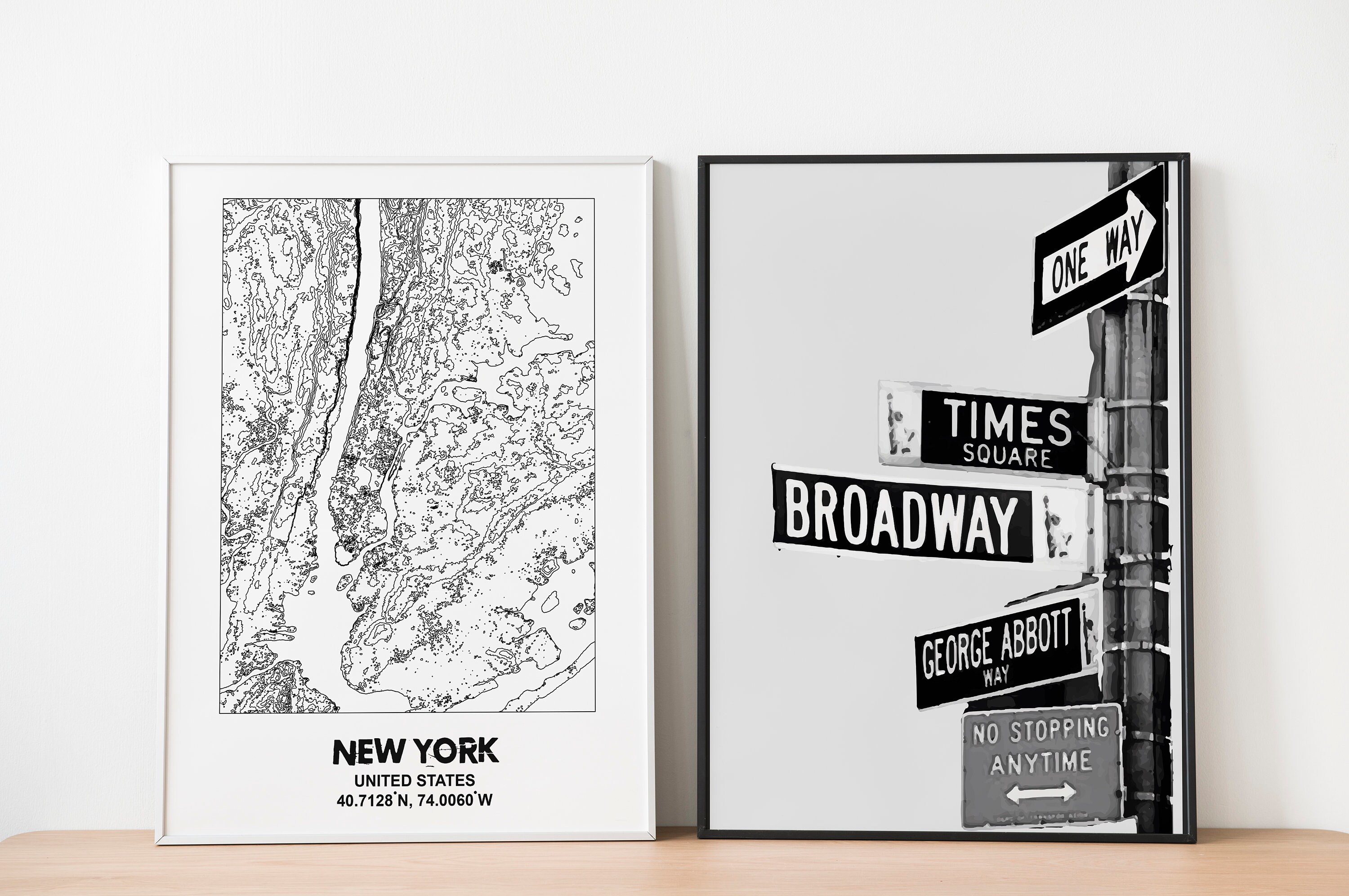 New York City Print, NYC Black and White Prints Set of 6, New York ...